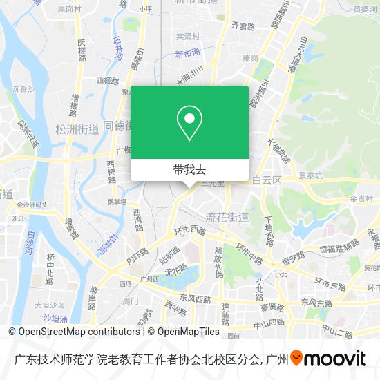 广东技术师范学院老教育工作者协会北校区分会地图