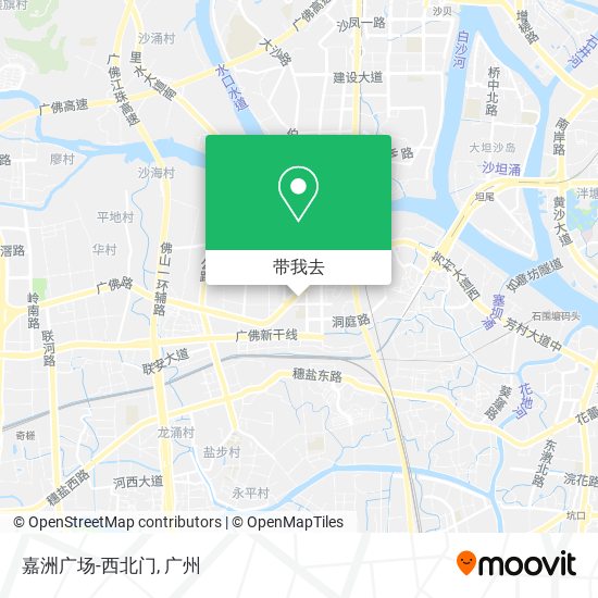 嘉洲广场-西北门地图