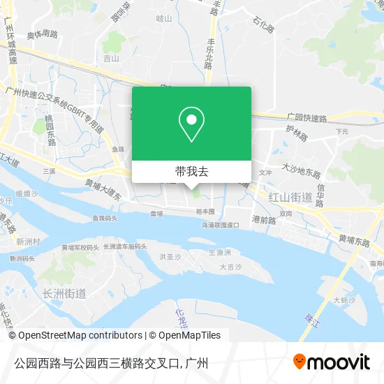 公园西路与公园西三横路交叉口地图