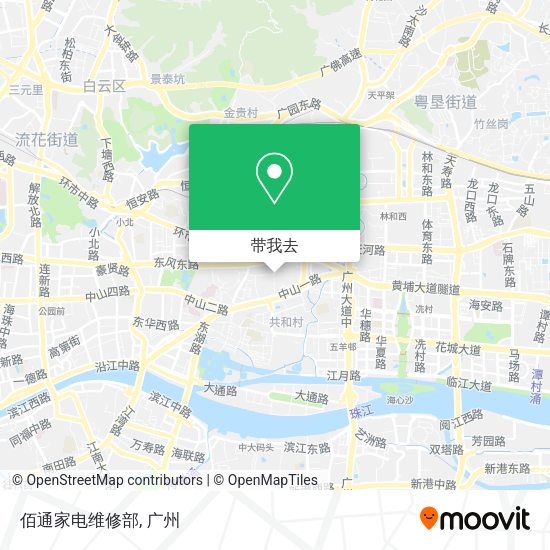 佰通家电维修部地图