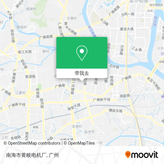 南海市黄岐电机厂地图