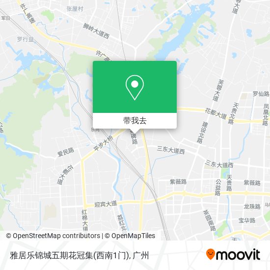 雅居乐锦城五期花冠集(西南1门)地图