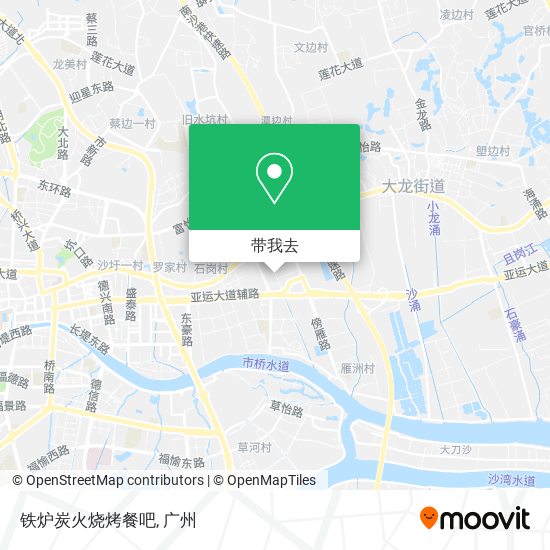 铁炉炭火烧烤餐吧地图