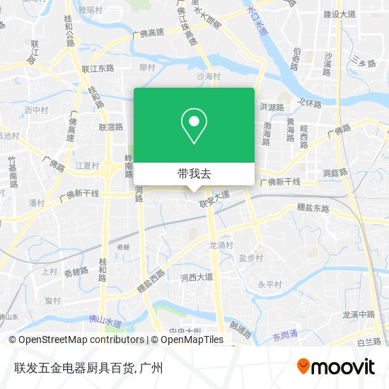 联发五金电器厨具百货地图