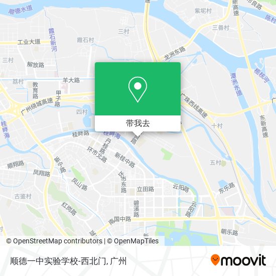 顺德一中实验学校-西北门地图