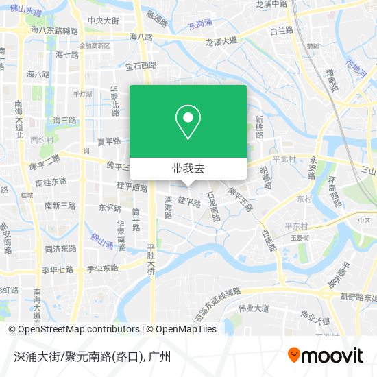深涌大街/聚元南路(路口)地图