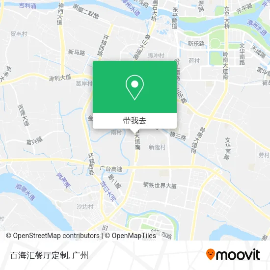 百海汇餐厅定制地图