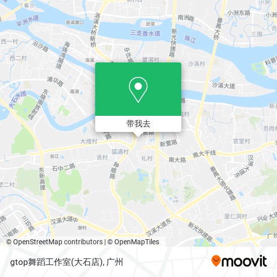 gtop舞蹈工作室(大石店)地图