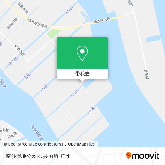 南沙湿地公园-公共厕所地图