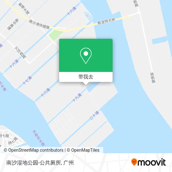 南沙湿地公园-公共厕所地图