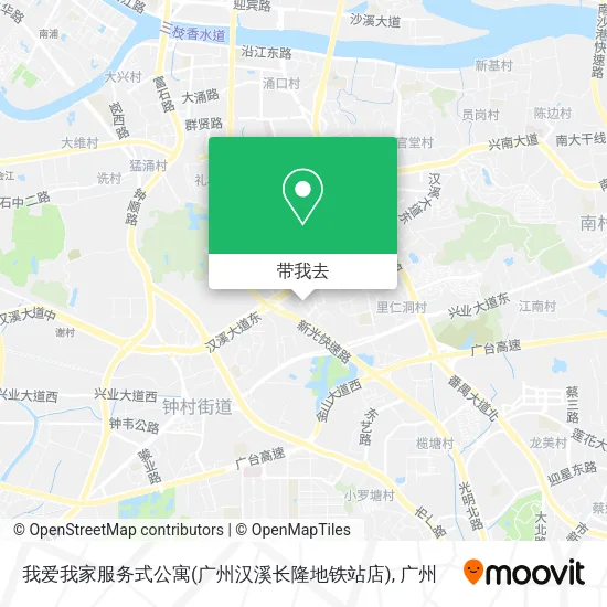 我爱我家服务式公寓(广州汉溪长隆地铁站店)地图