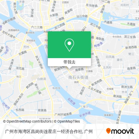 广州市海湾区昌岗街连星庄一经济合作社地图