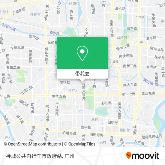 禅城公共自行车市政府站地图