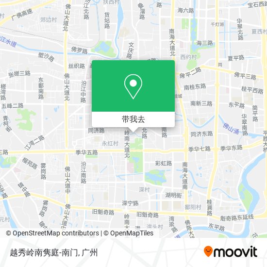 越秀岭南隽庭-南门地图