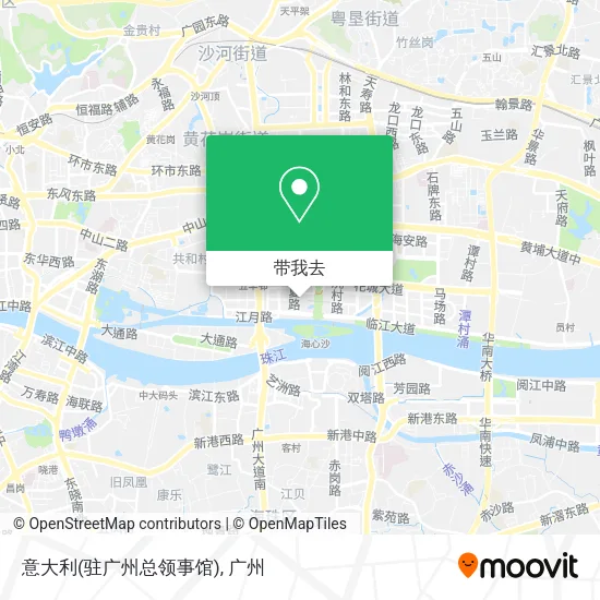 意大利(驻广州总领事馆)地图