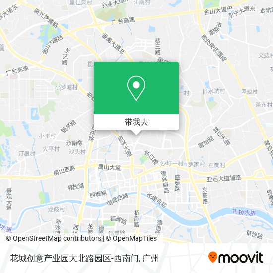 花城创意产业园大北路园区-西南门地图