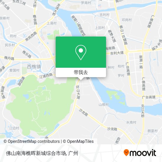 佛山南海樵晖新城综合市场地图