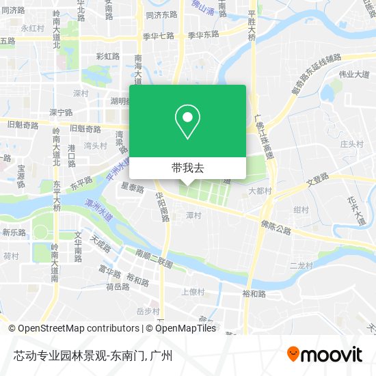 芯动专业园林景观-东南门地图