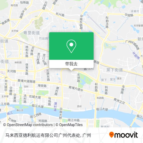马来西亚德利航运有限公司广州代表处地图