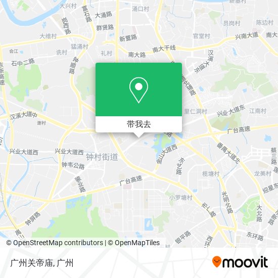 广州关帝庙地图