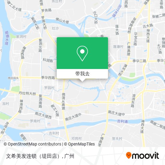 文希美发连锁（堤田店）地图