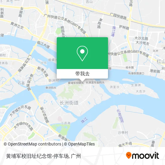 黄埔军校旧址纪念馆-停车场地图