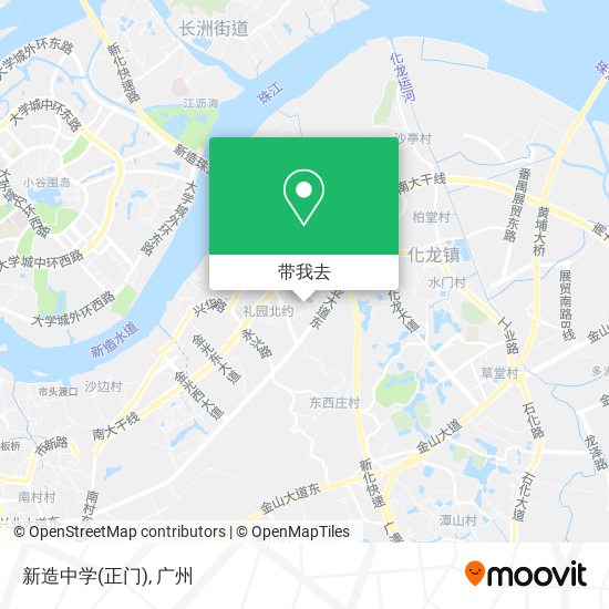 新造中学(正门)地图