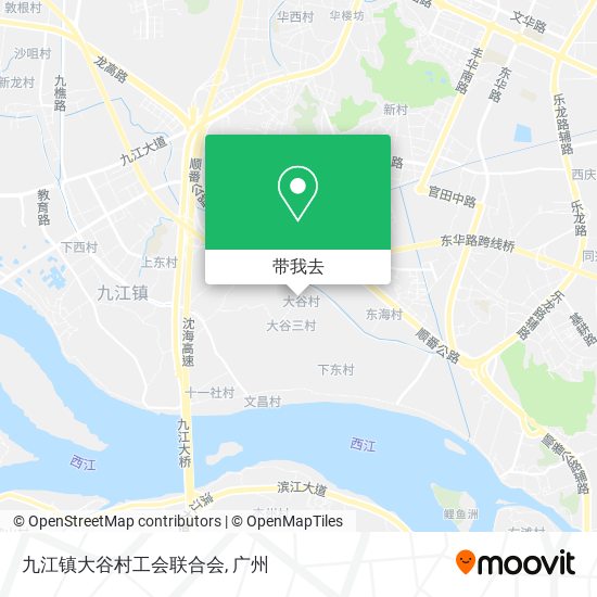 九江镇大谷村工会联合会地图