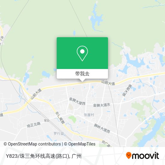 Y823/珠三角环线高速(路口)地图