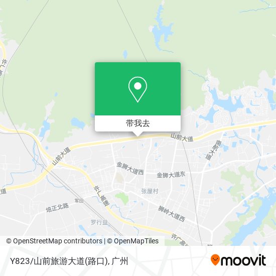 Y823/山前旅游大道(路口)地图