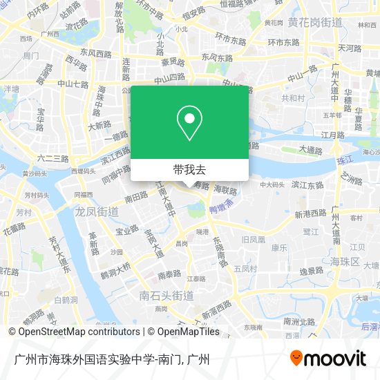 广州市海珠外国语实验中学-南门地图