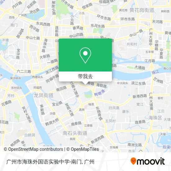 广州市海珠外国语实验中学-南门地图