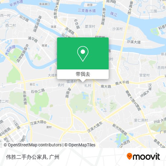 伟胜二手办公家具地图