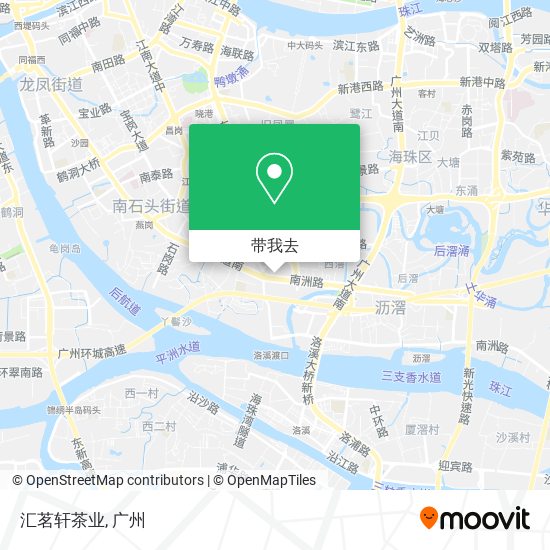 汇茗轩茶业地图