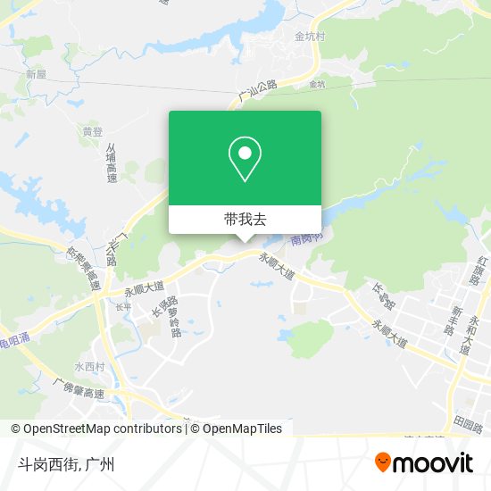 斗岗西街地图