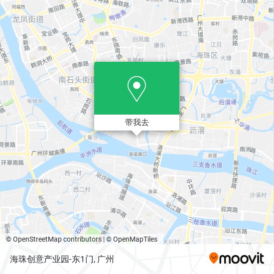 海珠创意产业园-东1门地图