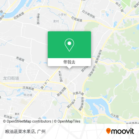 粮油蔬菜水果店地图