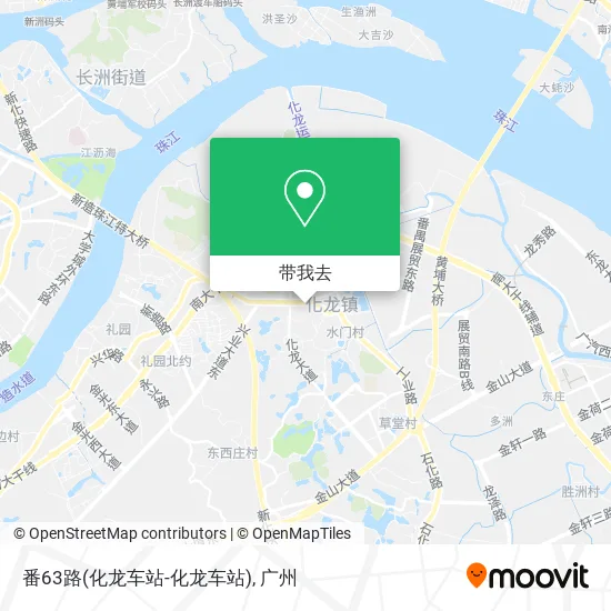 番63路(化龙车站-化龙车站)地图