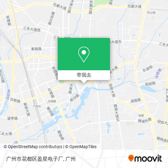 广州市花都区盈星电子厂地图