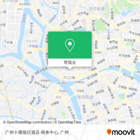 广州十甫假日酒店-商务中心地图