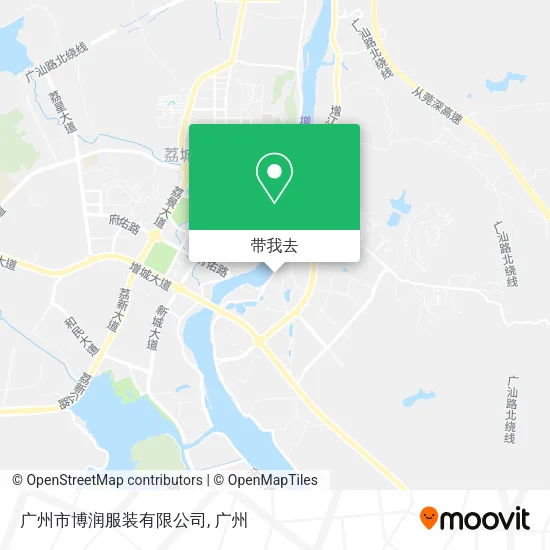 广州市博润服装有限公司地图