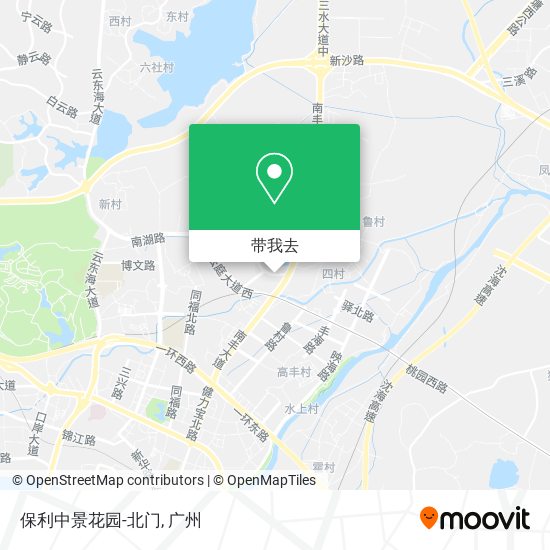 保利中景花园-北门地图
