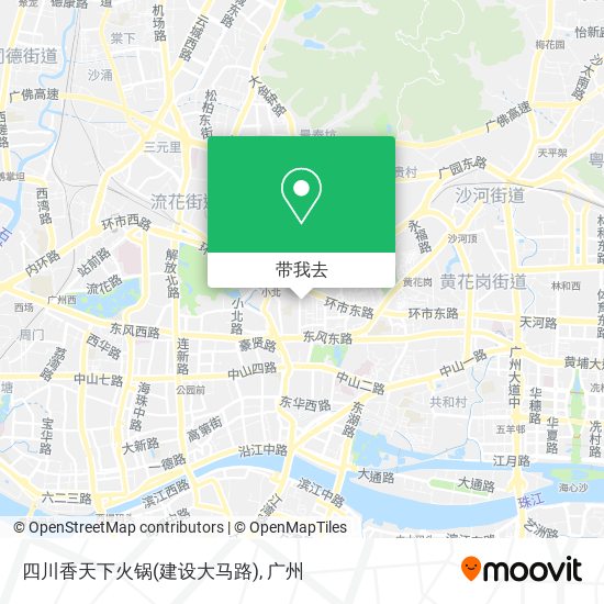 四川香天下火锅(建设大马路)地图