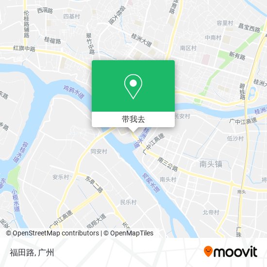 福田路地图