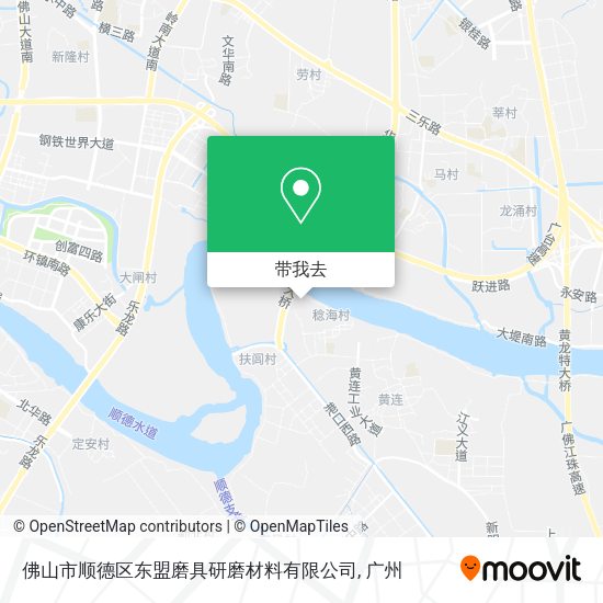 佛山市顺德区东盟磨具研磨材料有限公司地图