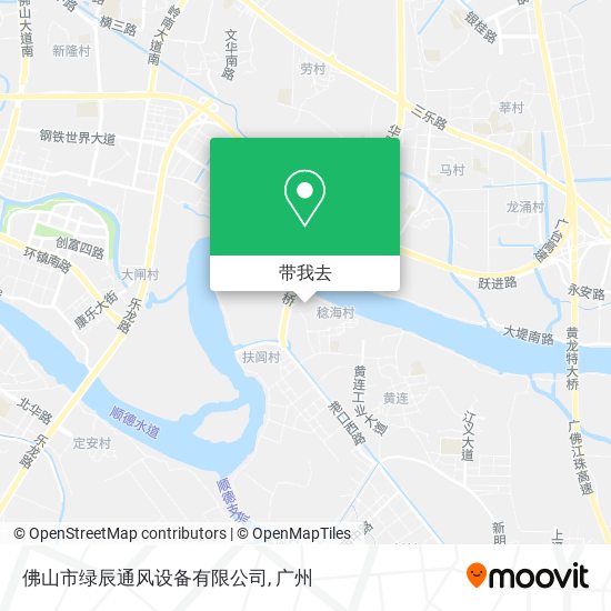 佛山市绿辰通风设备有限公司地图