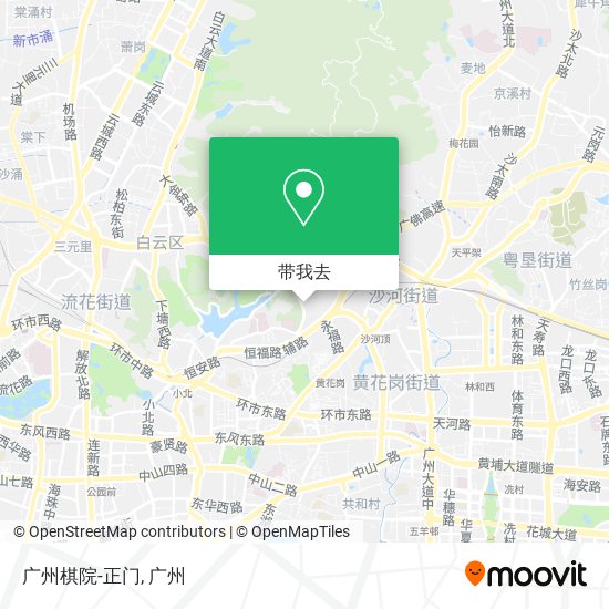 广州棋院-正门地图