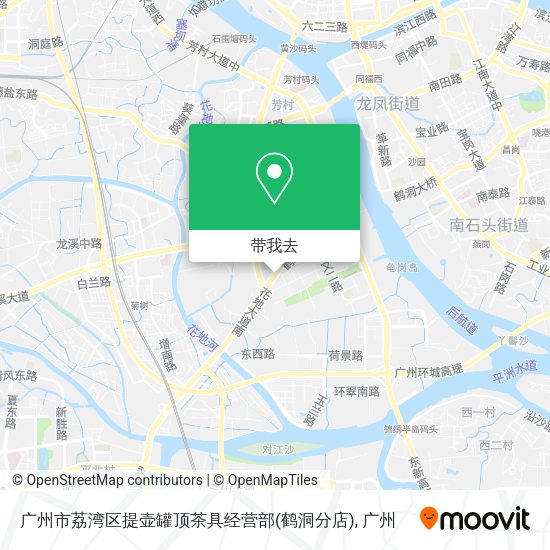 广州市荔湾区提壶罐顶茶具经营部(鹤洞分店)地图