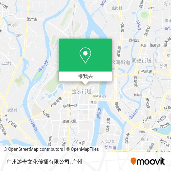 广州游奇文化传播有限公司地图
