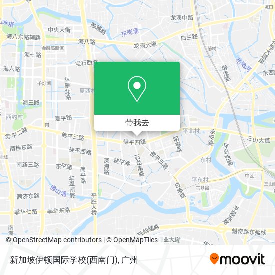 新加坡伊顿国际学校(西南门)地图